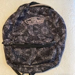 VANS UNISEX BACKPACK 16 inches x 11 inches , 8 inches deep. Some wear and frayin